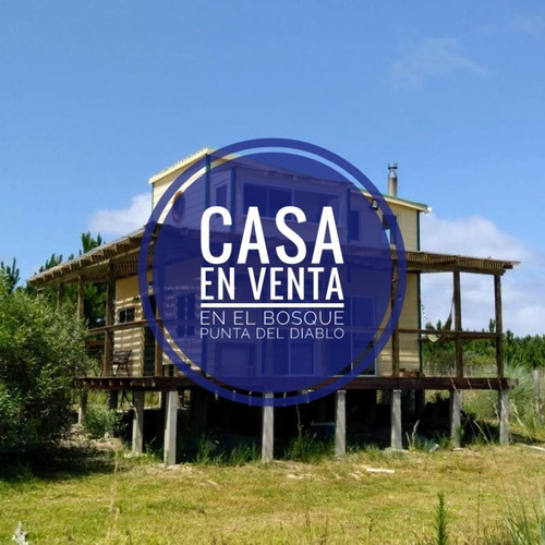 Imagen 1 de 15 de Hermosa Cabaña En Venta - En La Tranquilidad Del Bosque - Punta Del Diablo