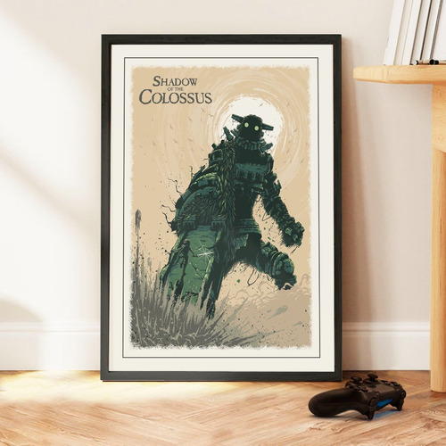Cuadro 60x40 Gamer - Shadow Of The Colossus - Fan Art