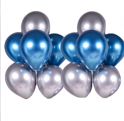 Balão Bexiga Metalizado Buquet  Várias Cores 25 Unidades