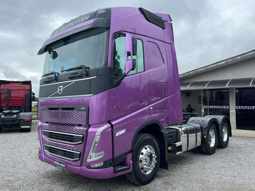 Volvo Fh 540 Roxa Globetrotter 6x4 2024 Pacote Ec Mola Fh540