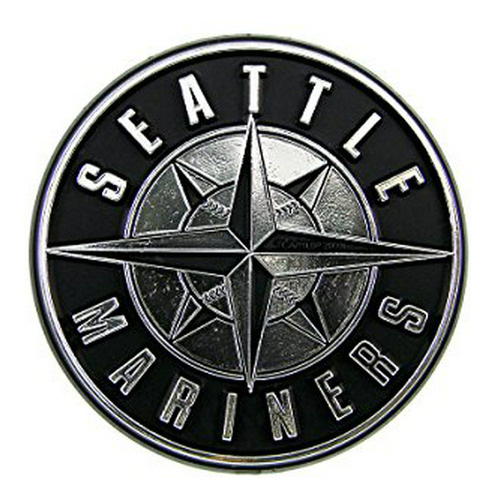 Mlb Seattle Mariners Chrome Emblema Del Automóvil.