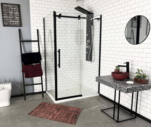 Mampara De Baño Corrediza Granero 140 X 80 Cm Belfast Gorena