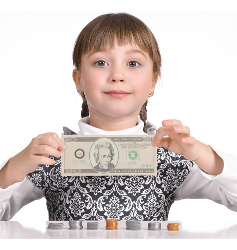 Juguete Para Niños, 150 Piezas, Edad 3+, Dinero Falso