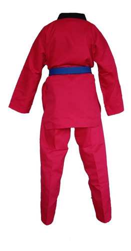 Dobok Taekwondo Color Rojo Talla 140, 150, 160, 170