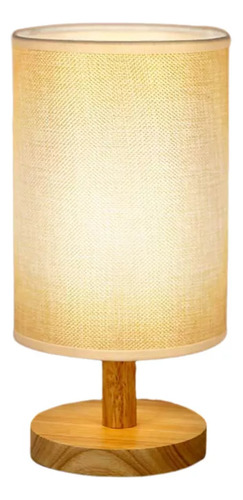 Lámpara De Mesa Con Luz Nocturna Usb Decorativa De Madera Ma