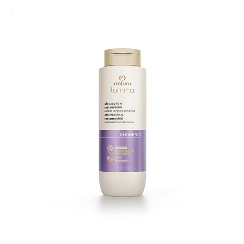 Shampoo Matizador Natura Lumina Cabello Rubio o con Canas 300ml