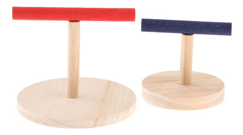 2 Piezas Soporte Para Loros De Entrenamiento Perchas Para