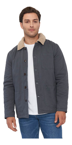 Chaqueta Hombre Bolsillos Gabardina Charco Corona