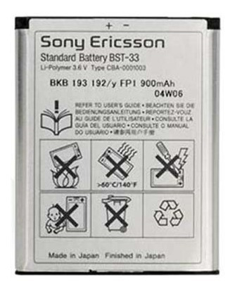 Bateria Pila Nueva Sony Ericsson Bst-33 Bst33