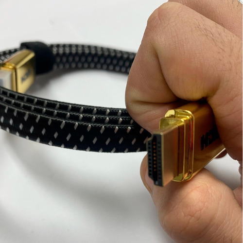 Imagen 3 de 9 de Cable Hdmi 4k 2.0 Mallado Largo 1,5 Metros Máxima Resolución
