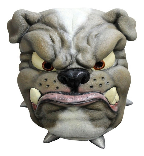 Máscara De Perro Bulldog Difraz Animales Halloween Mascotas