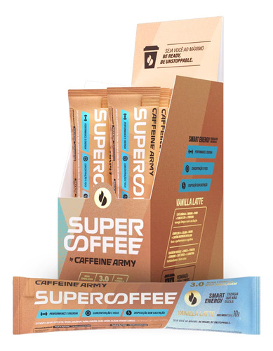 14 Supercoffee To Go Vanilla Latte Sachês 10g