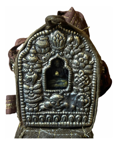 Ghau /amuletos Budista /caja De Oracion 9 Cm Nepal