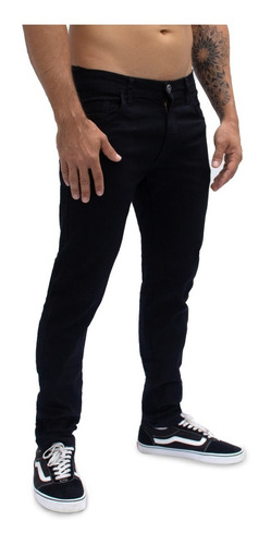 Imagem 1 de 1 de Calça Jeans Masculina Plus Size Slim / Grande Elastano