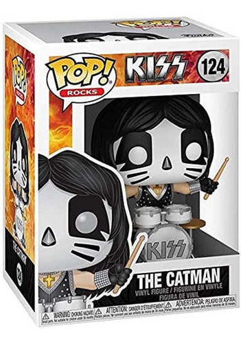 Imagen 3 de 4 de Figura De Vinilo Funko Pop 124 Rocks: Kiss, De Catman