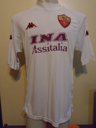 Camiseta Roma Italia Kappa 2000 2001 Totti #10 Selección L