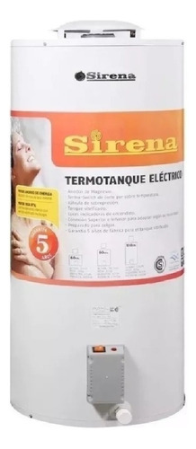 Termotanque Sirena 60lts Te60 Electrico Inferior Superior   