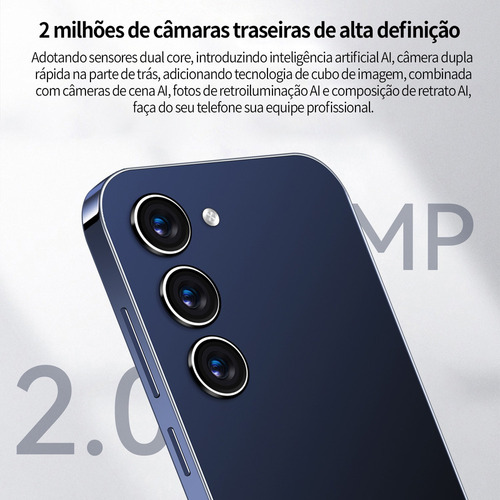 P Smartphone Android Ouro Ip13 Pro 5 Pulgadas Ram 512 Mb