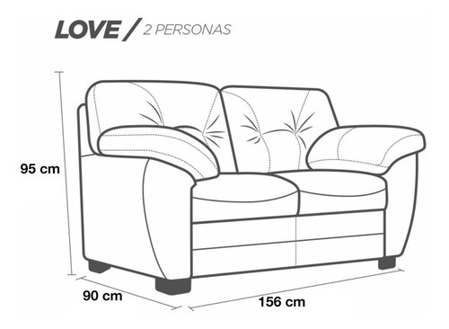 Love Seat De Piel Genuina Toscana Chocolate