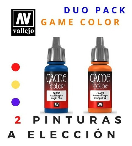 Pintura Acrílica Vallejo Game Color - Duo Pack  (2 Unidades)