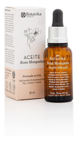 Aceite Natural Rosa Mosqueta Botanika 30 Ml Prensado En Frio