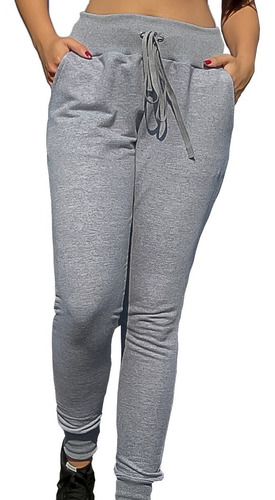 calça de moletom slim feminina