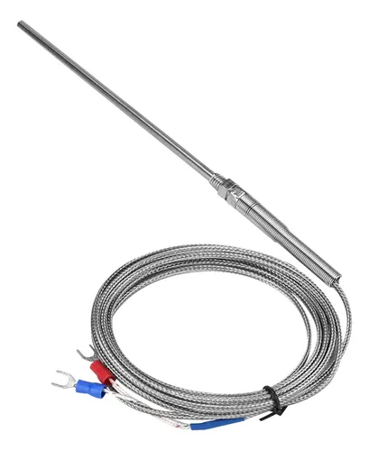 Termocupla Tipo J Bulbo Recto 5x100mm X 2mt