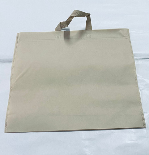 Bolsa De Friselina Tela Eco Blanca/beige 60x50x10 X 100 Unid