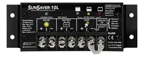 Morningstar Sunsaver 10a Pwm Controlador De Carga Solar De 1