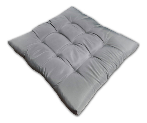 Almofada Futon Assento Decoração 50x50cm Flat Vários Modelos Cor Cinza