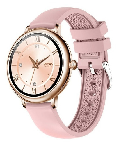 Reloj Inteligente Smartwatch Cf80 Silicona Rosa Ade