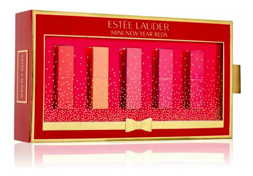 Estée Lauder Set Regalo 5u Labial Gama Rojos Traidos De Usa 