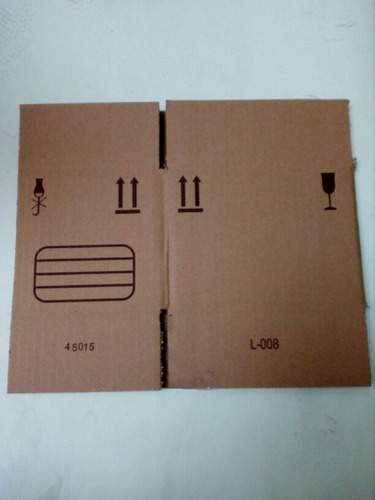 100 Cajas Para Embalaje L-008 20x15x14 Cm Cartón Corrugado