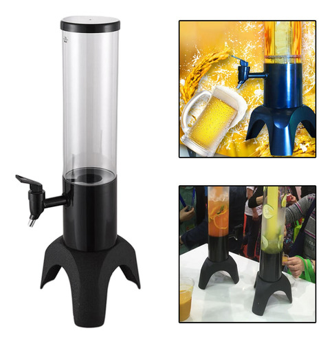 Dispensador De Licor De 1,5 L Para Mantener La Bebida Negro