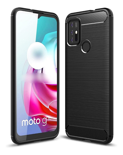 Funda Fibra Carbono Compatible Con Motorola Moto G20 G30