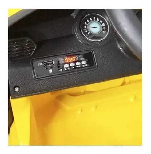 Mini Carro Elétrico Infantil Com Controle Remoto Branco BW029BR