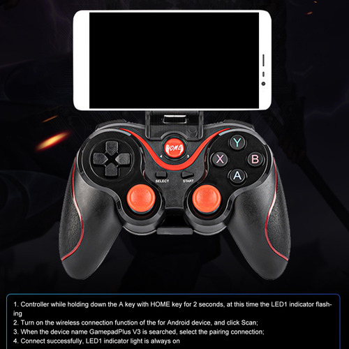 Control Gamepad Celular Bluetooth Mando Para Android Y Pc