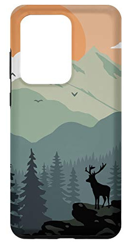 Funda Para Galaxy S20 Ultra Western Mountain Elk Sunset P-02