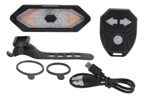 Luz Trasera Recargable Usb Para Bicicleta Con Control Remoto