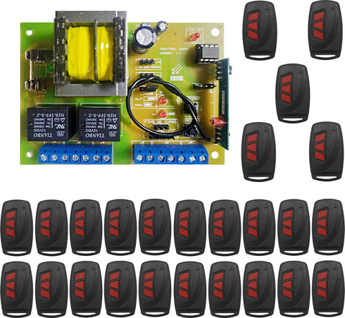 Kit 1 Central De Comando Gars + 25 Ctrls Code Learning 6003