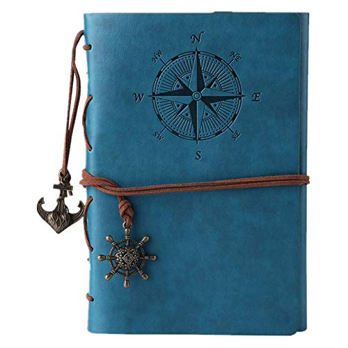 Cuaderno De Cuero Para Escribir, Cuaderno Clásico En Espiral