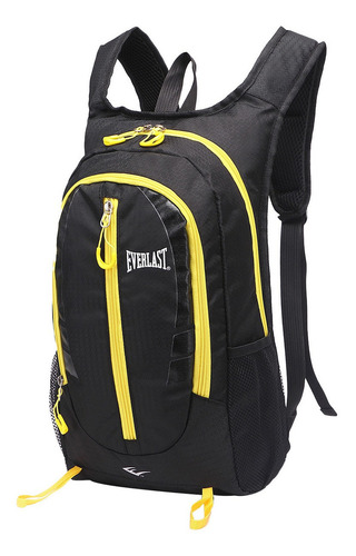 Mochila Running Everlast Bici Deportes Correr Impermeable Ts Color Negro