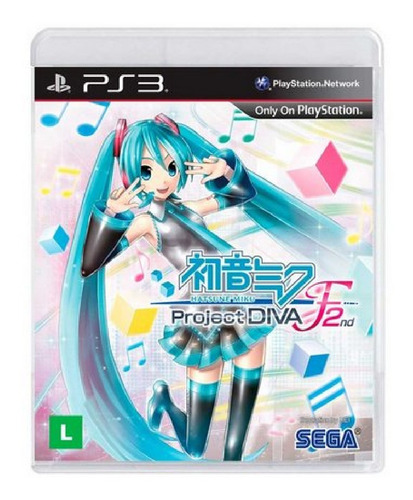 Jogo Midia Fisica Hatsune Miku Project Diva F 2nd Para Ps3