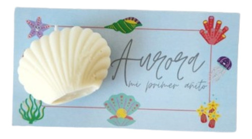 Souvenir Jabon Ostra De Mar Con Personalizado Infantil