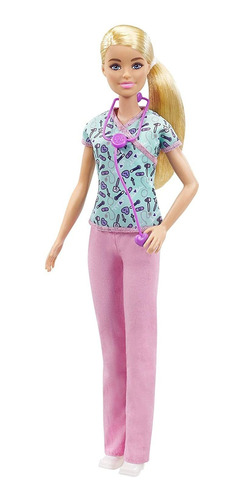 Muñeca Barbie Nurse Rubia De 12 Pulgadas/30-40 Cm Con Exfoli