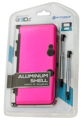 3ds Aluminum Shell Plus Stylus Pens Kit - Pink