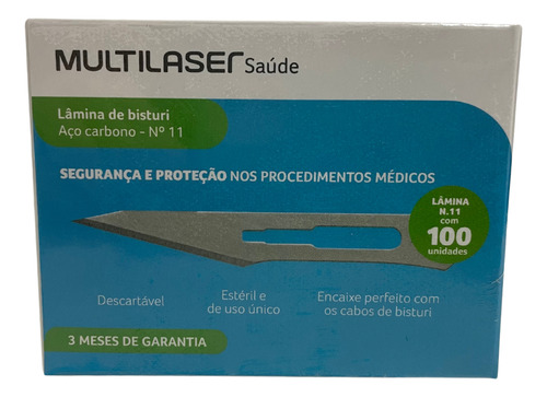Lâmina De Bisturi Cx Com 100 Unidades Multi Saúde
