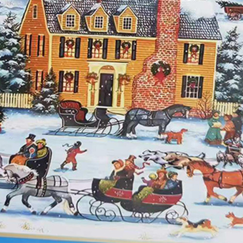 Rompecabezas Navideño De 1008 Piezas, Calendario De Casa