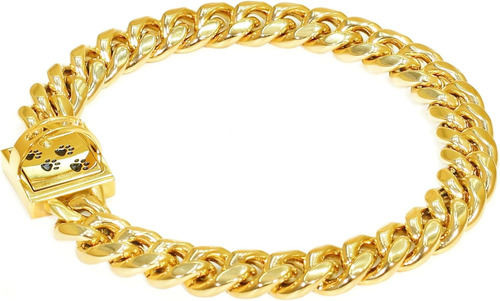 Collar De Cadena De Acero Inoxidable Para Perros Grandes Con
