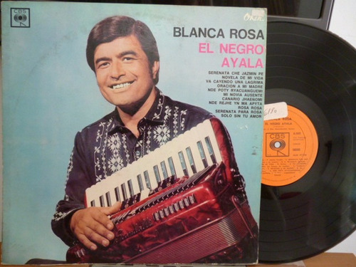 El Negro Ayala Blanca Rosa Vinilo Argentino Promo